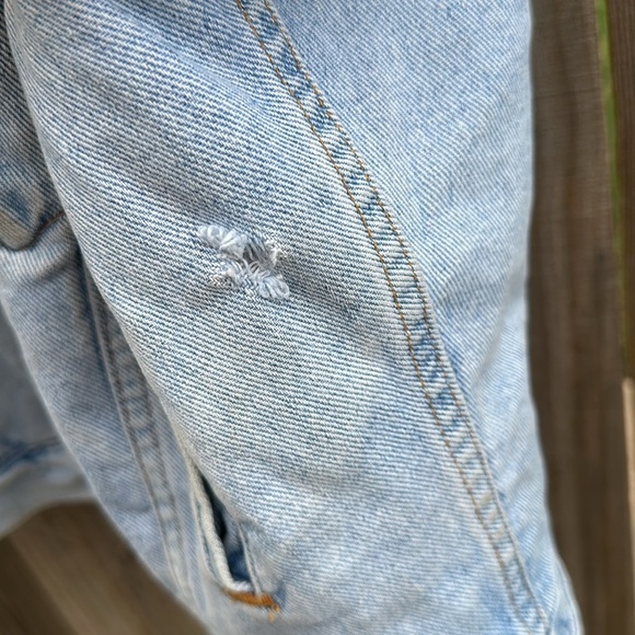 Vintage Levi's Sherpa Lined Trucker Style Red Tab Denim Jacket Sz S - Picture 7 of 12